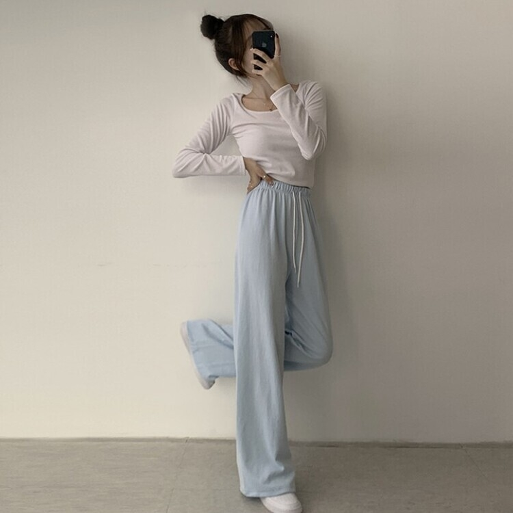 3가지 사이즈 무려 11컬러 사계절 활용 가능한 롱 와이드 팬츠 트레이닝바지 키큰녀 키작녀 봄옷 소라