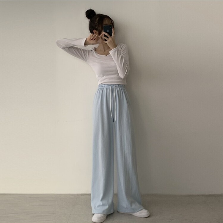 3가지 사이즈 무려 11컬러 사계절 활용 가능한 롱 와이드 팬츠 트레이닝바지 키큰녀 키작녀 봄옷 소라