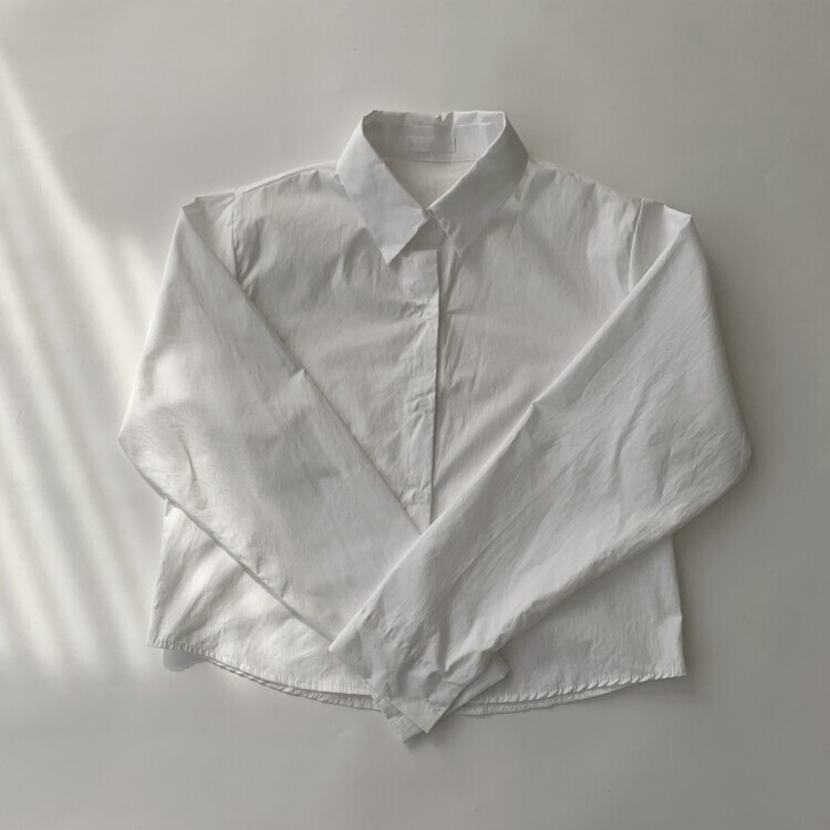 하니니 데일리 크롭 긴팔 가을 겨울 셔츠