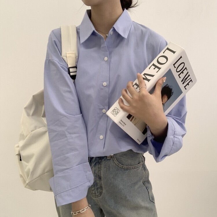 편하게 입어지는 비타민 박시핏 셔츠 소라