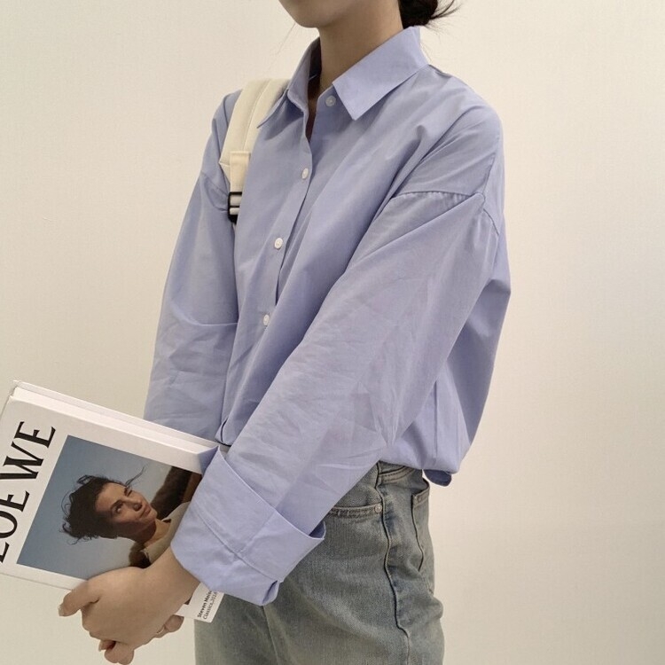 편하게 입어지는 비타민 박시핏 셔츠 소라