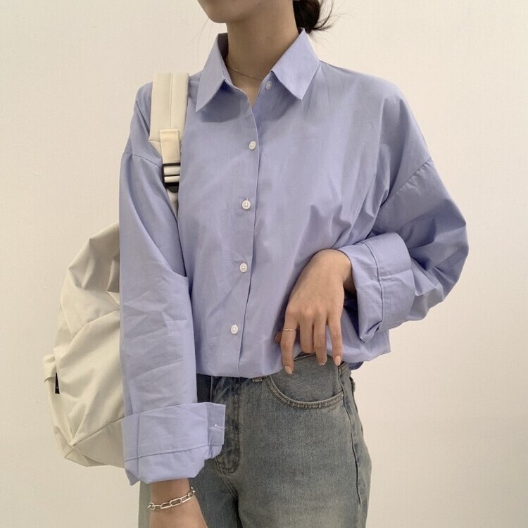 편하게 입어지는 비타민 박시핏 셔츠 소라