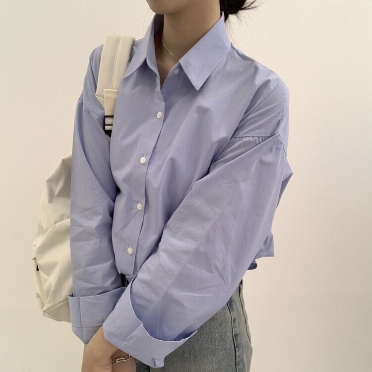 편하게 입어지는 비타민 박시핏 셔츠 소라