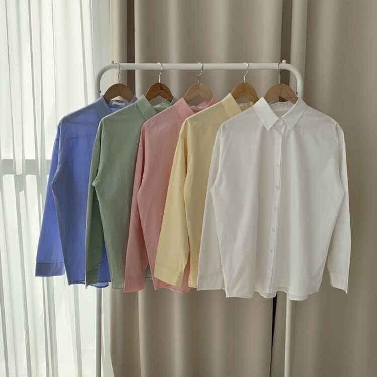 편하게 입어지는 비타민 박시핏 셔츠