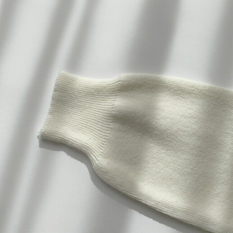 스노우 라운드 겨울 무지 베이직 캐주얼 허리잘록 기본 긴팔 가디건