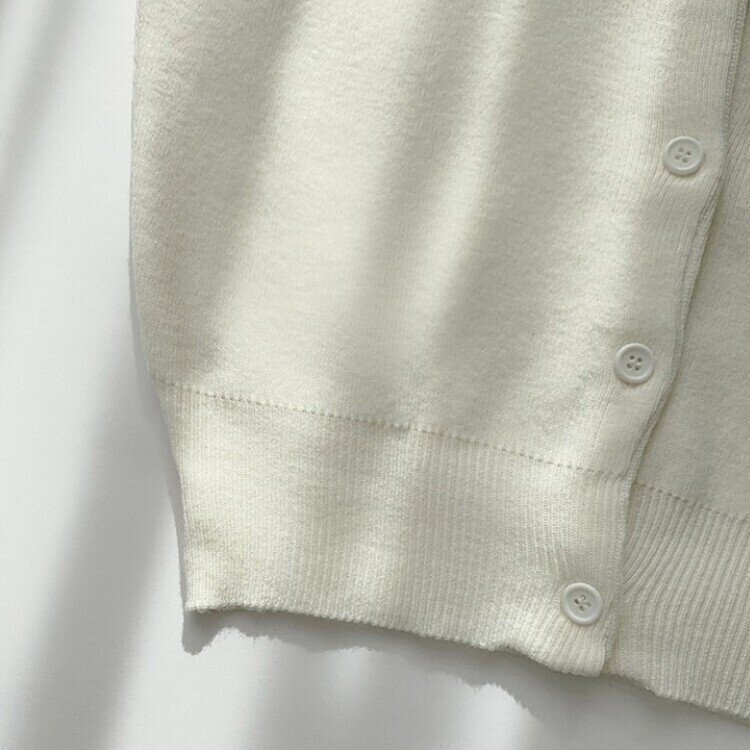 스노우 라운드 겨울 무지 베이직 캐주얼 허리잘록 기본 긴팔 가디건