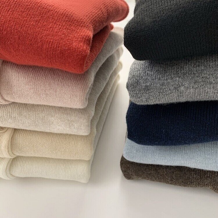 스노우 라운드 겨울 무지 베이직 캐주얼 허리잘록 기본 긴팔 가디건