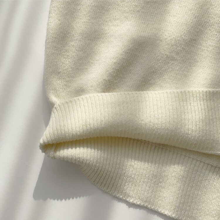 에리카 봄옷 라운드 램스울 긴팔 허리잘록 무지 데일리 베이직 오버핏 니트