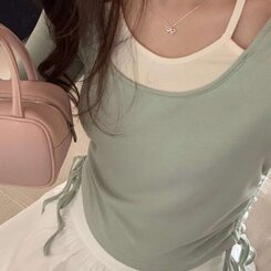 レイヤーシャーリング長袖T MINT