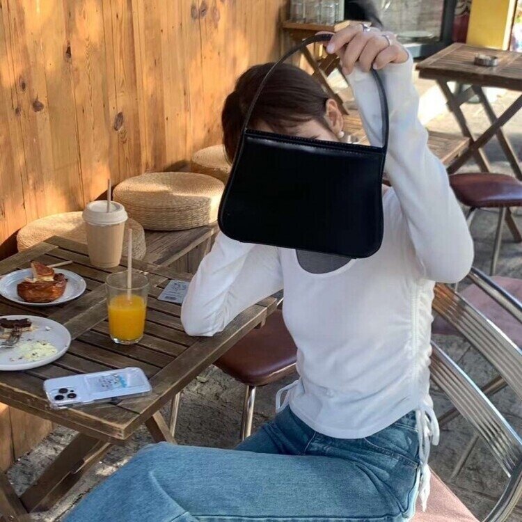 レイヤーシャーリング長袖T IVORY