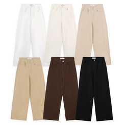 【丈別】オールデイベーシックコットンワイドパンツ