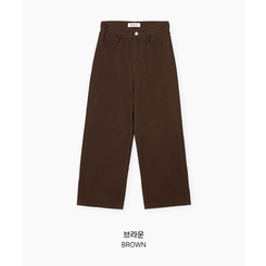 【丈別】オールデイベーシックコットンワイドパンツ