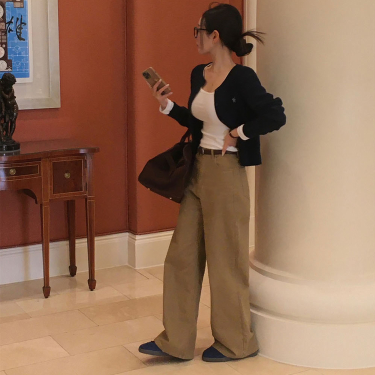 【丈別】オールデイベーシックコットンワイドパンツ LIGHT BEIGE