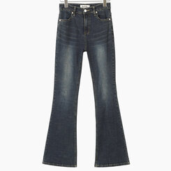 [春の新商品10%][ベリードmade/国内製作/ショート、ロング] ケイト ビンテージ ウォッシング ブーツカット デニムパンツ