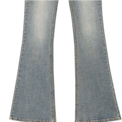 [春の新商品10%][ベリードmade/国内製作/ショート、ロング] ケイト ビンテージ ウォッシング ブーツカット デニムパンツ