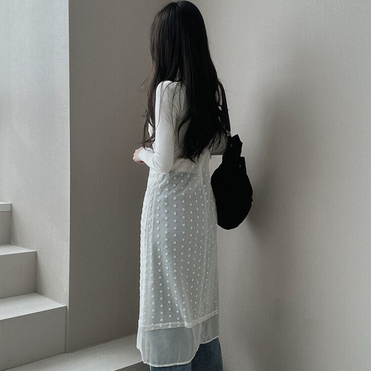 シースルーレイヤーワンピース IVORY