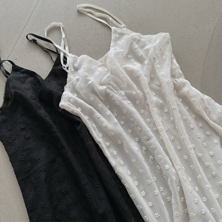 シースルーレイヤーワンピース