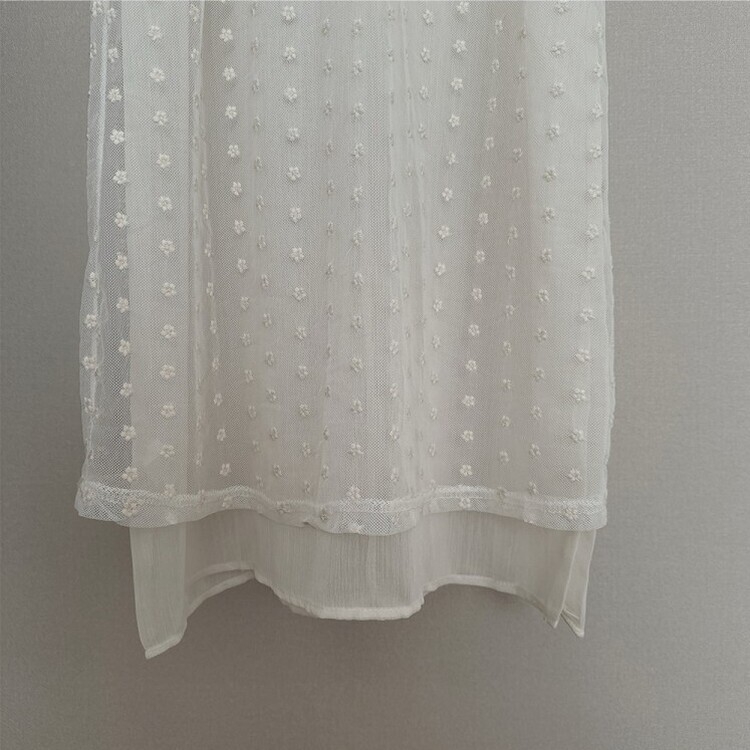 シースルーレイヤーワンピース