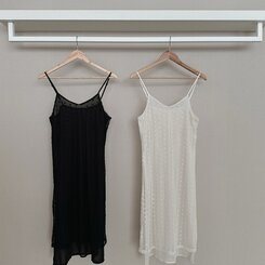 ロングワンピース シースルーレイヤーワンピース