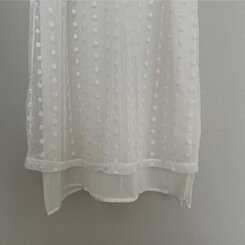ロングワンピース シースルーレイヤーワンピース
