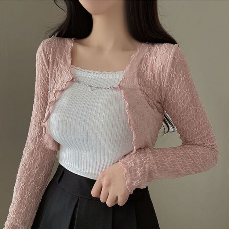 ky69【超美品】レオナールファッション カンカン素材 シースルー ボレロ ky69【超美品】レオナールファッション カンカン素材 シースルー