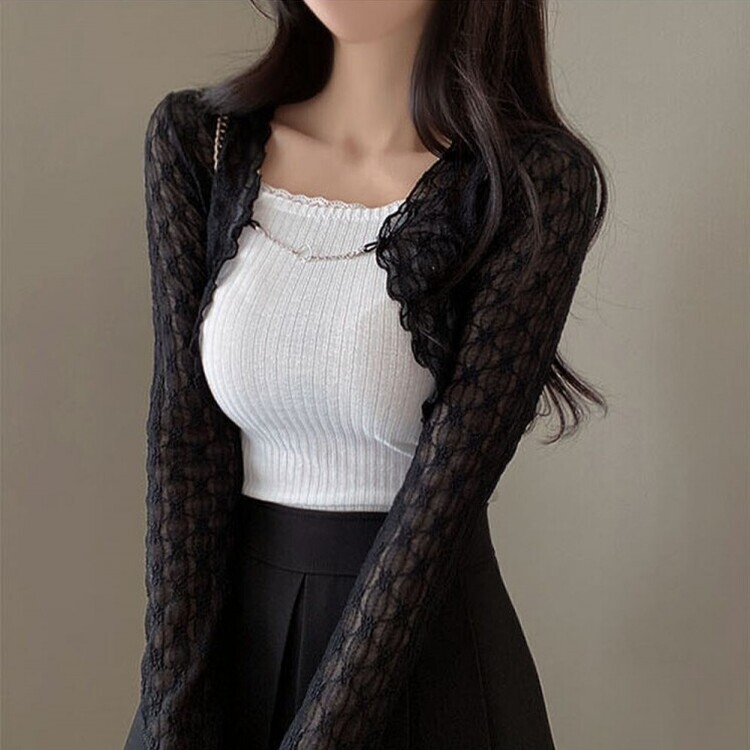 ★ハート透かし ボレロ★ Angelic Pretty ハート透かし編みニットボレロ