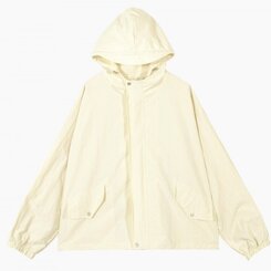 オーバーフィットフードウィンドブレーカー