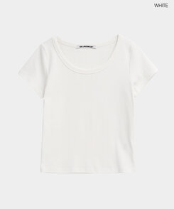 シンプルUネック半袖T