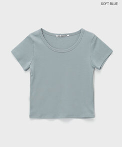 シンプルUネック半袖T