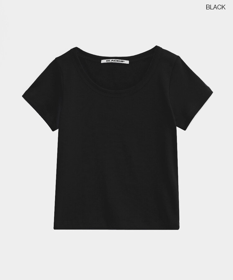 シンプルUネック半袖T