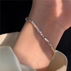 ジュエリー ミニキューブブレスレット SILVER