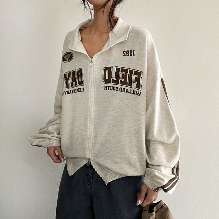 haag 韓国 ネイビー ジップアップフーディ haag 韓国 ネイビー ジップアップフーディ 秋再入荷](unisex