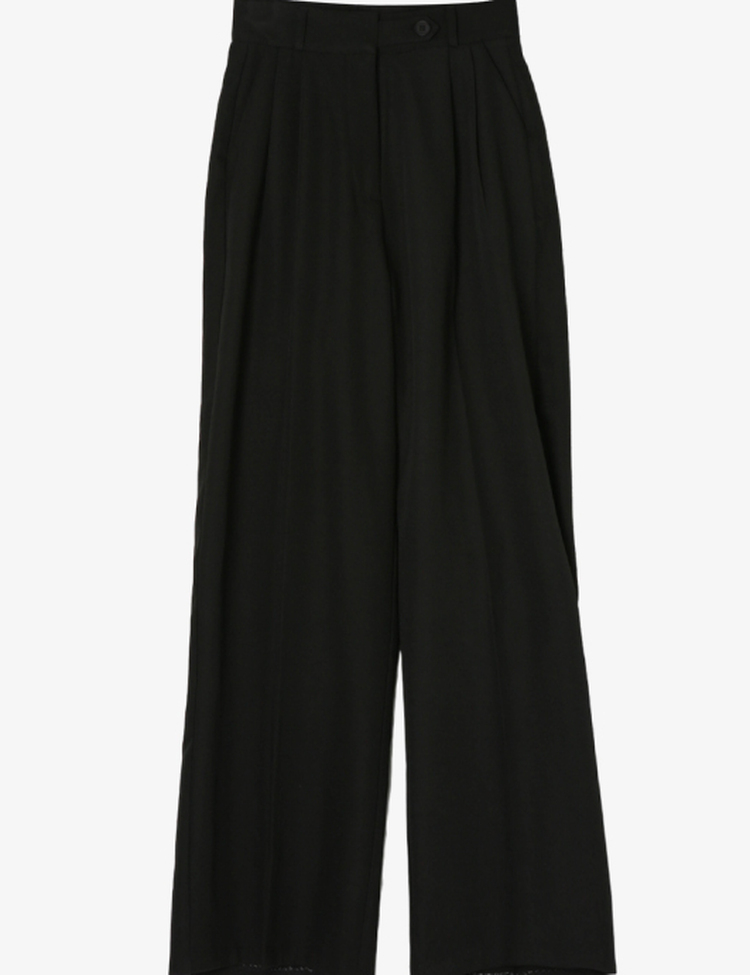 (S~2XL, 숏/기본/롱) 완전편한 차르르 투핀턱 하이웨스트 팬츠 와이드 슬랙스