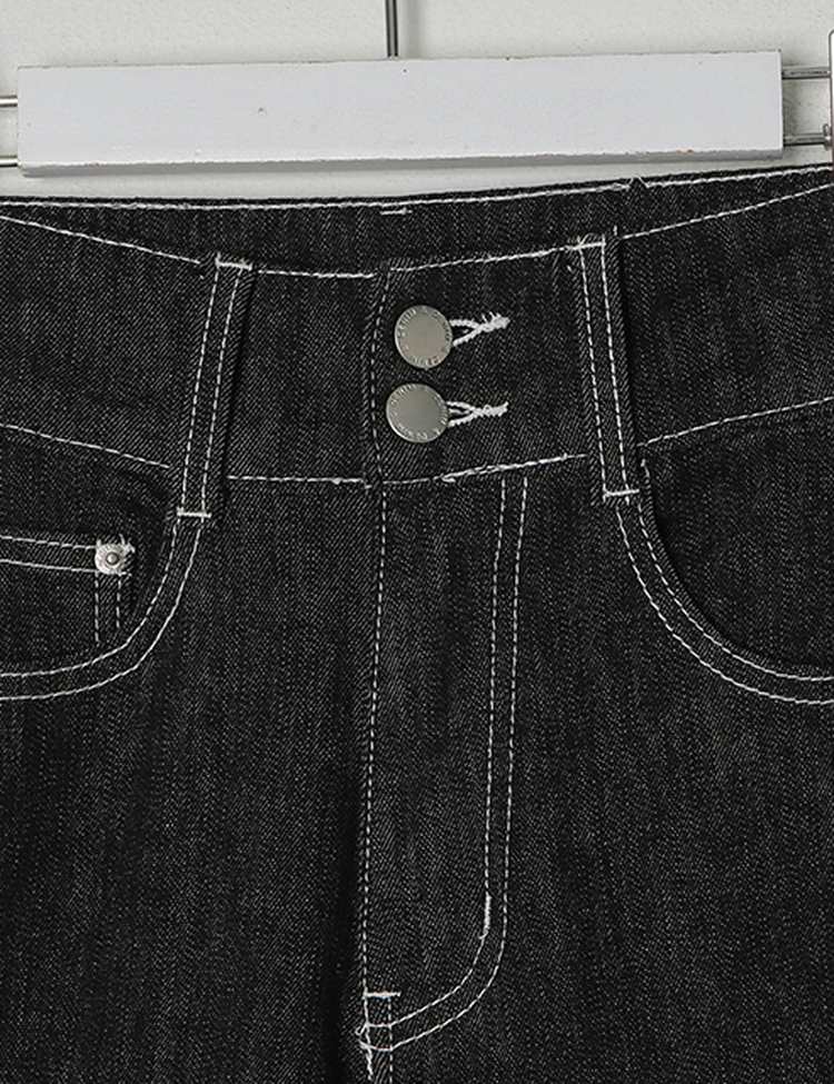 (S~2XL, 숏/기본/롱) 슬림해보이는 생지 스티치 부츠컷 데님 팬츠