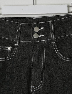 (S~2XL, 숏/기본/롱) 슬림해보이는 생지 스티치 부츠컷 데님 팬츠