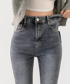 デニム 【SHORT/BASIC/LONG 丈別】ブーツカットデニムパンツ6色 GRAY