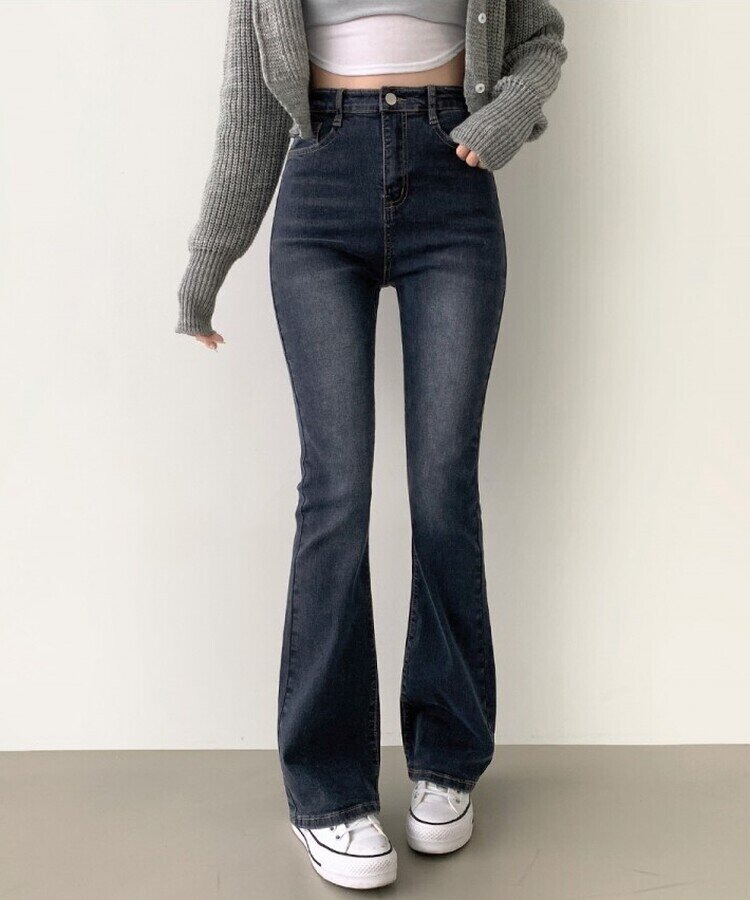 4계절 밴딩 롱부츠컷 다양한 컬러 데님팬츠 진청