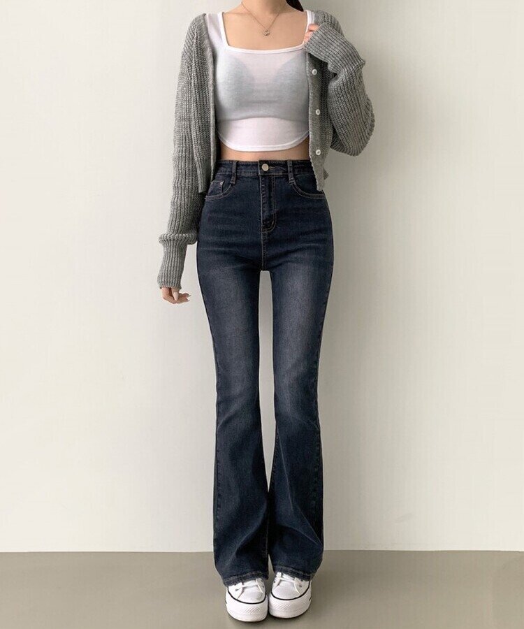 4계절 밴딩 롱부츠컷 다양한 컬러 데님팬츠 진청