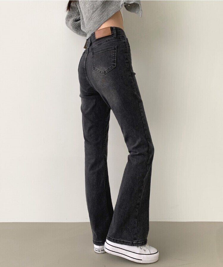 4계절 밴딩 롱부츠컷 다양한 컬러 데님팬츠 흑청