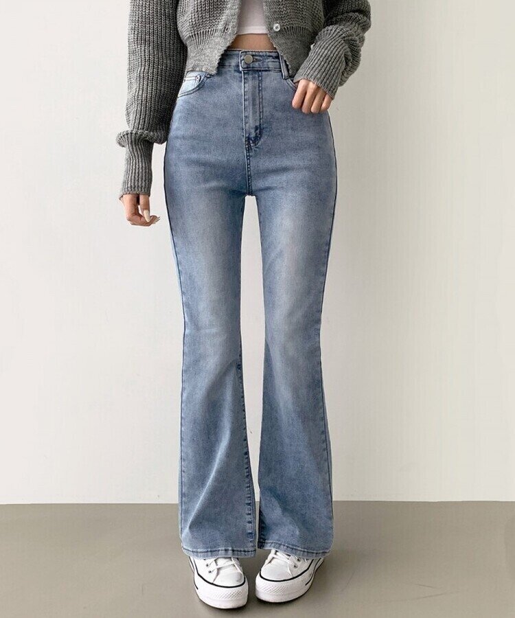 4계절 밴딩 롱부츠컷 다양한 컬러 데님팬츠 연청