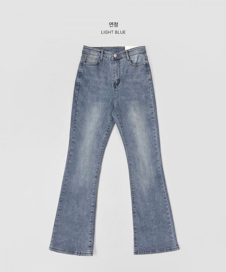 4계절 밴딩 롱부츠컷 다양한 컬러 데님팬츠