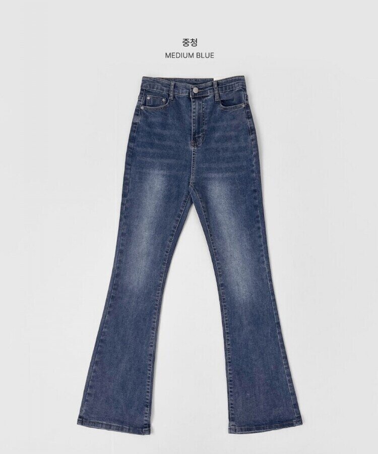 4계절 밴딩 롱부츠컷 다양한 컬러 데님팬츠