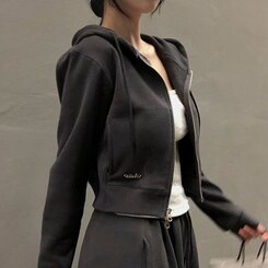 【単品販売/SET着用可能】【SHORT/LONG 丈別】パーカー＋パンツ6色 CHARCOAL