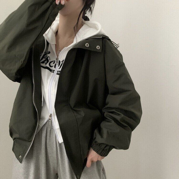 希少　Juun.J　レイヤード　ボンバージャケット　パーカー　オーバーサイズ メンズパーカーをゆるっと着るのが今の気分。 この絶妙なオーバー