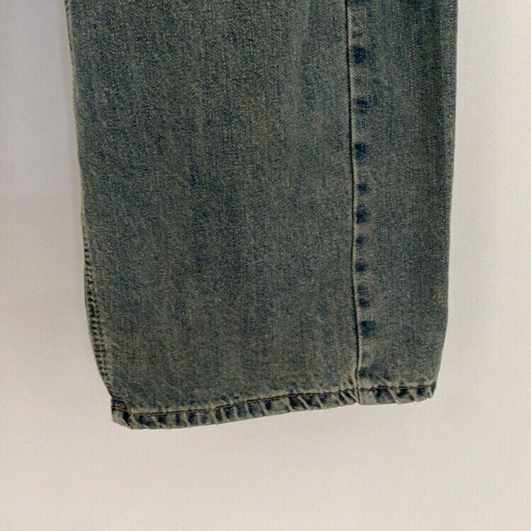 롱숏 선택 가능 맥스 옆핀턱 벌룬 와이드 데님 팬츠