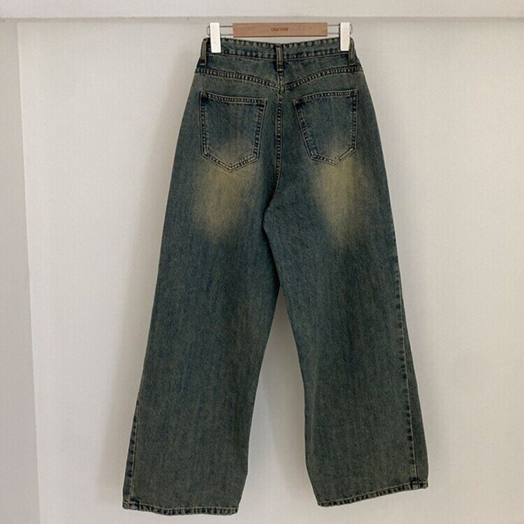 롱숏 선택 가능 맥스 옆핀턱 벌룬 와이드 데님 팬츠