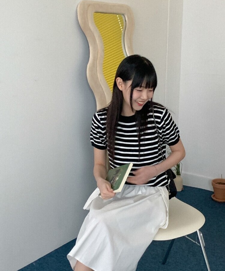 FB COUNTY ストライプ 半袖ニット L