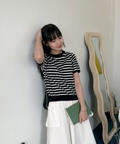Mandaline 半袖ニット ストライプ ストライプ半袖ニット6色｜ニット｜韓国ファッション通販 SONA