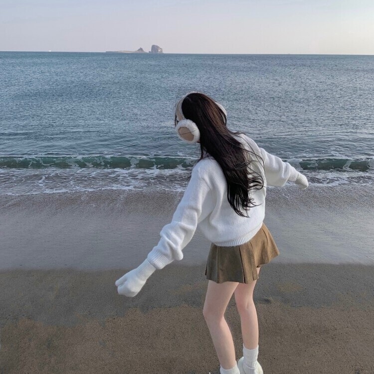 머플러set 베라 브이넥 울 초커 오프숄더 니트 머플러 세트 아이보리