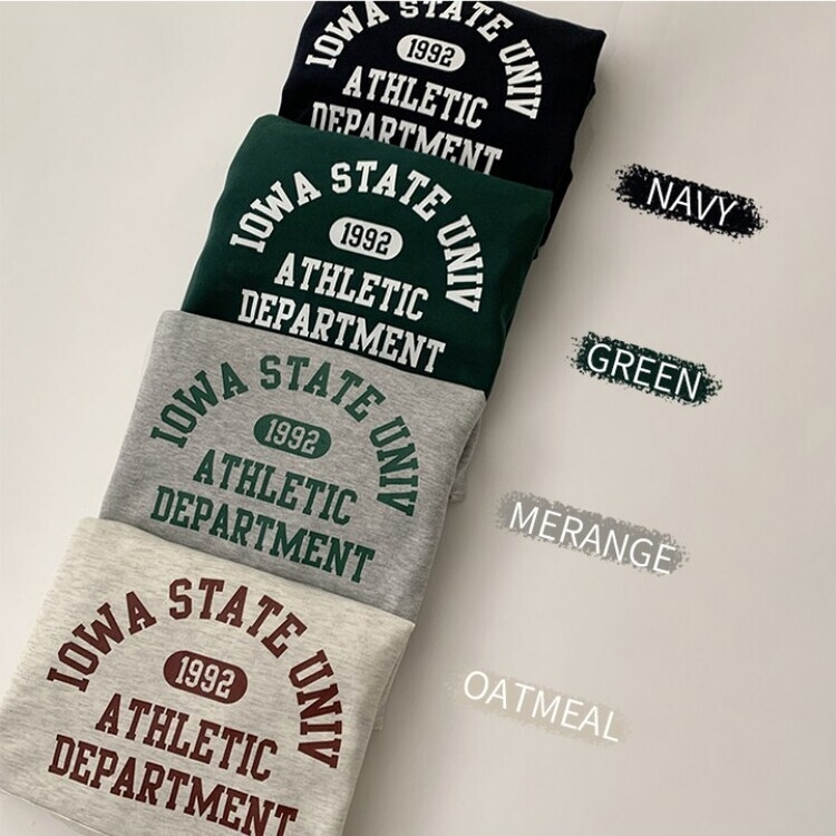 オーバーフィットレタリングカジュアルパーカー